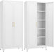 SeventyFiveInch White Industrial Grade Pantry Cabinet Storage