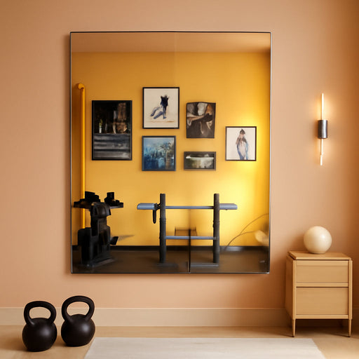 Home Gym Mirror for Wall, 50"X25"X2Pcs, Workout Mirrors for Home Gym
