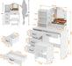 White Makeup Vanity Desk With Premium Illumination