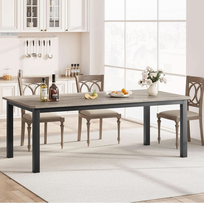 78.7″ Dining Table for 8-10 People, Large Kitchen Table (Only Table)