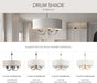 Five Light Chandelier Fixture White Textured Bronze