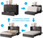 Queen Murphy Wallbed Cabinet With USB ChargingStation