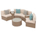 Rasmus 7 Piece Rattan Sofa Seating Group with Cushions