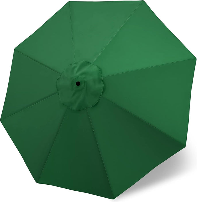 Patio Umbrella 9 Ft Replacement Canopy for 8 Ribs-Forest Green