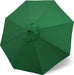 Patio Umbrella 9 Ft Replacement Canopy for 8 Ribs-Forest Green