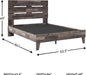 Neilsville Casual Queen Panel Platform Bed, Foundation or Box Spring Not Needed, Gray