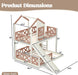TwinOverFull Bunk Bed Playhouse WithSlide LoftStorage