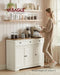 Buffet Cabinet, Sideboard, 3 Doors, 42.1 X 15.8 X 31.8 Inches