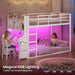 Low Profile Twin Bunk Bed WithIntegratedDeskStorage