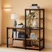 Book Shelf for Bedroom, 5-Tier Tall Bookshelf with 3 Display Shelves for Living Room, Wooden Bookcases Modern Free Standing Bookshelves for Office