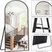 Arched Full Length Mirror 76"X34" Large Floor Full Body Mirror, Black