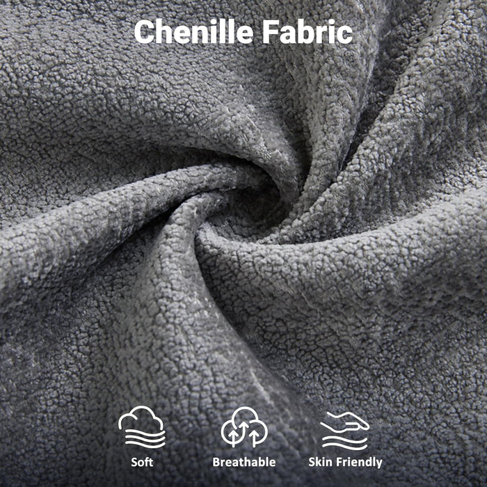 LightGray 83In Convertible PullOut Sofa Bed USBCharging