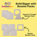 Playhouse Big Set - 16 Panel Kit, Lightweight Panels with Built-In Magnets Easily Snap Together