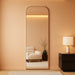 57x20 Full Length Mirror GoldRoundedCornerAluminumFrame