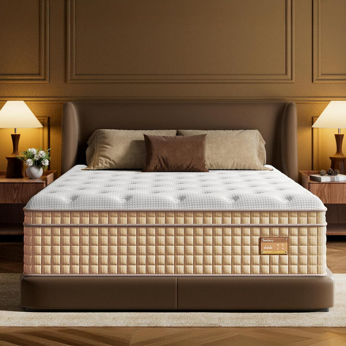 14 Inch Medium Firm Queen Hybrid Mattress with Zoned Support