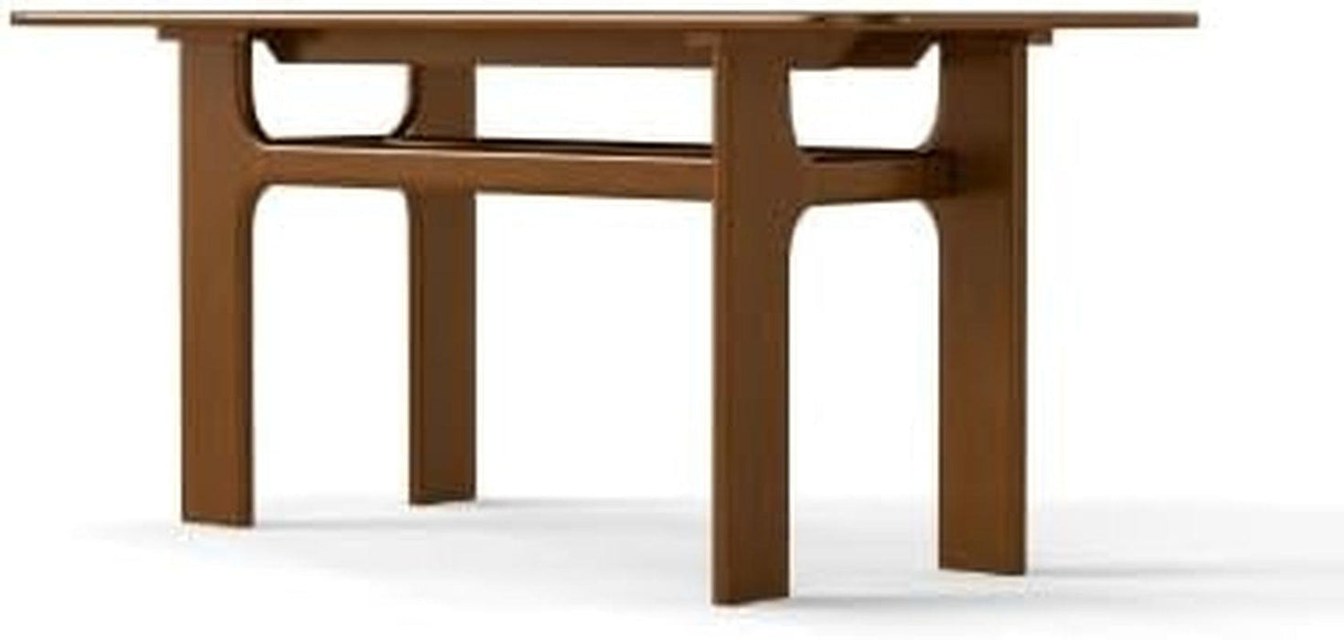 63 Inch Farmhouse Walnut Dining Table, Rustic Wood Dining Room Table for 4-6 Seats, Modern Long Wooden Rectangular Dinner Table with Heavy Duty Legs for Kitchenhome Office, Walnut