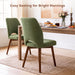 Dining Chairs Set of 4, Upholstered Kitchen Chairs, Green