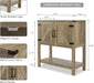 Sofa Table Console Table,Coffee Bar Cabinet,31.5 L X 13.8 D X 34.65 H Entryway Table with 2 Storage Cabinets,Farmhouse Foyer Table,Buffet Sideboard for Kitchen,Hallway (Rustic Brown)
