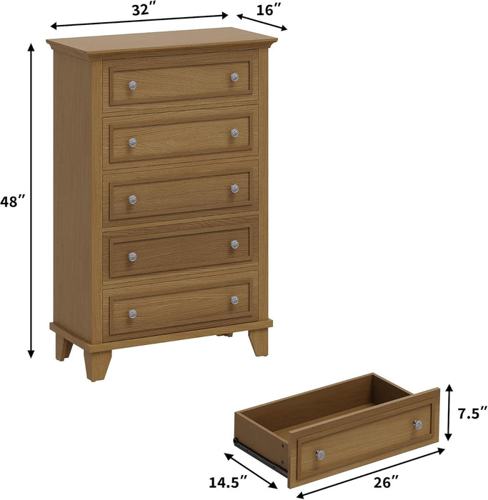 Brown Dresser Tall FortyEightInch Studio Series Collection