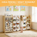 3-In-1 Toy Storage Organizer, Stuffed Animal Holder, 12 Bins