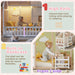 White Twin House Bed With LEDBookshelfIllumination