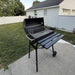 30" Portable Barrel Charcoal BBQ Grill, Steel Outdoor Barbecue Smoker with 370 Square Inches Cooking Space, Storage Shelf, Wheels for Garden Camping Picnic, Black