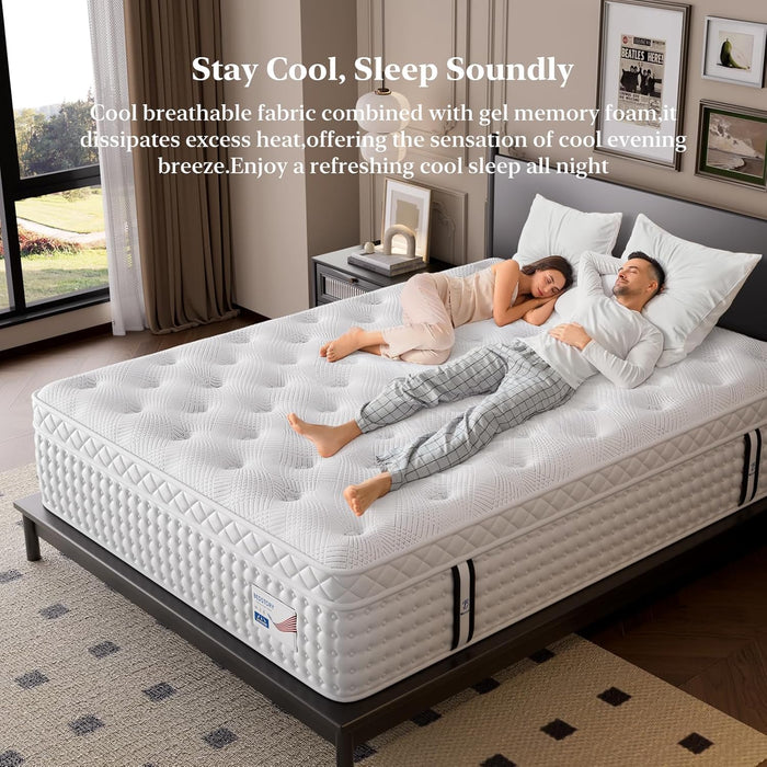 Queen Size Luxury Hybrid Mattress With ZonedSupport
