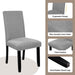 5-Piece round Dining Table Set, Modern 4 Upholstered Chairs for Living,Kitchen Room, 43 Inch, Grey+Black
