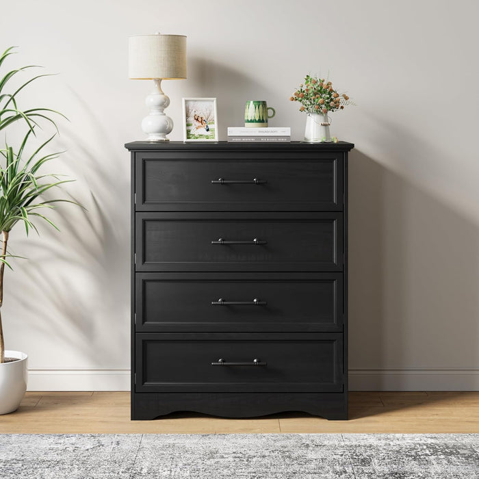 Black 36 Inch Dresser With USB Charging Station Furniture