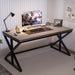 Computer Desk, Industrial PC Laptop Office Desk, Farmhouse Gaming Desk with Spacious Desktop, Rustic Wood Metal Writing Study Work Table for Home Office Bedroom, 47 Inch, Grey Oak