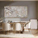 Flowers Wall Art Grey Pictures Wall Painting Large Framed Canvas Art Landscape Artwork for Dining Room Home 29"X 58" Ready to Hang