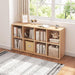 EightCube Organizer Bookcase Stackable Open Shelf Oak
