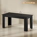 Dining Table for 4-6, 63" Rectangular Kitchen Table, Black