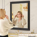 Matte Black Bathroom Mirror for over Sink 24X 36 Inch, Metal Thick Frame Rectangle Vanity Mirror for Wall, Anti-Rust, Horizontally or Vertically Mounted