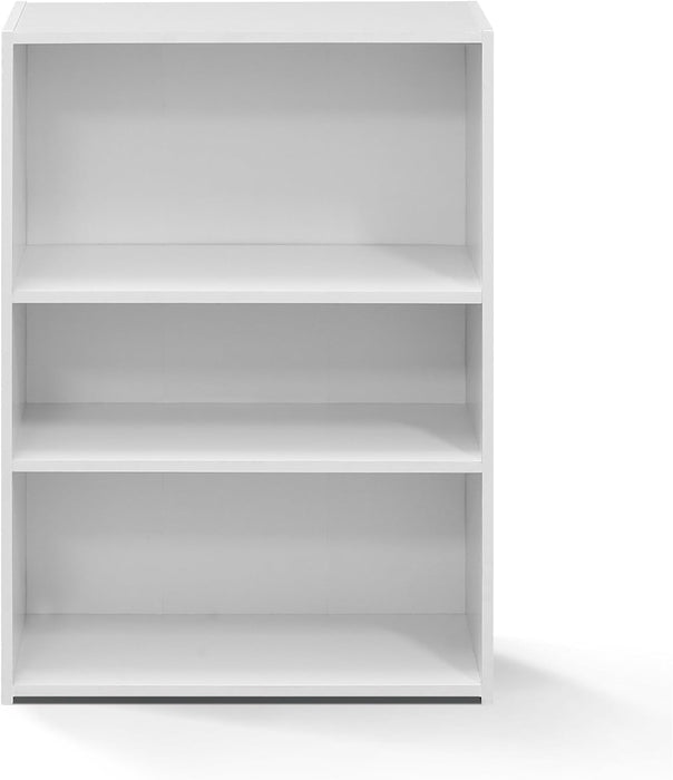 Wright 3-Shelf Bookcase, Soft White