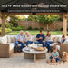 12x14 Cedar Wood Gazebo WeatherResistant Hardtop Roof
