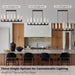 Black Farmhouse Dining Room Linear Chandelier Fixture