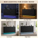 9 Drawer Dresser with LED Light, Dresser with Charging Station