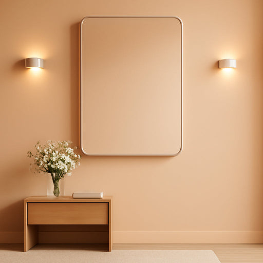 20 X 30 Inch Brushed Nickel Bathroom Mirrors for over Sink