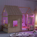 Luxurious Cottage PlatformBed TwinSize With Bookshelf LED