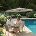 10FT Outdoor Offset Umbrella, Cantilever Patio Umbrella with Infinite Tilt, UV Resistant & Water-Repellent Canopy & Cross Base for Garden, Yard & Deck