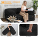 FourInOne Futon Sofa Bed Black Foldable LoungeChair