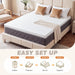 3 Inch Queen Gel Memory Foam Mattress, Cooling Gel Infused Pressure Relief Mattress, Non Slip with Removable Washable Cover, Certipur-Us & Oeko-Tex Certified