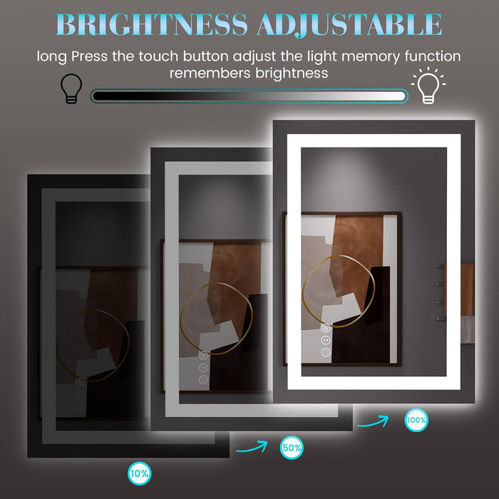 LED Bathroom Mirror, Bathroom Vanity Mirror, 28"X36"