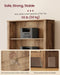 Farmhouse Bookshelf, 6-Tier Bookcase with Doors | Bookshelf for Living Room, Bedroom, Farmhouse Style, Warm Brown, LIRY Collection ULBC134K101S