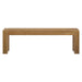 Camden, Farmhouse Dining Bench, 58", Solid Wood Dining Bench, Rustic Bench for Dining Table and Kitchen, Natural Wood Grain, Rustic Honey