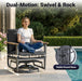 Aluminum Outdoor Patio Furniture Set with 5.1-Inch Cushions