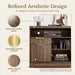 ThirtyTwoInch Walnut Lateral File Cabinet Lockable Assembly