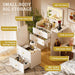 Compact Makeup Vanity Desk With Illuminated Mirror