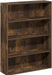 Amber Pine Bookshelf 4-Tier Open Storage 9.3x31.3x41.8